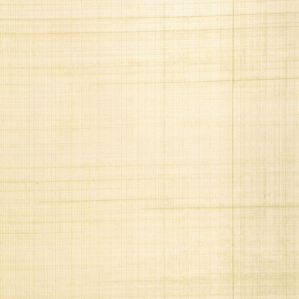 Schumacher 5005780 Brushed Plaid Wallpaper in White Gold