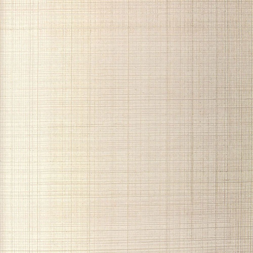 Schumacher 5005782 Brushed Plaid Wallpaper in Oyster