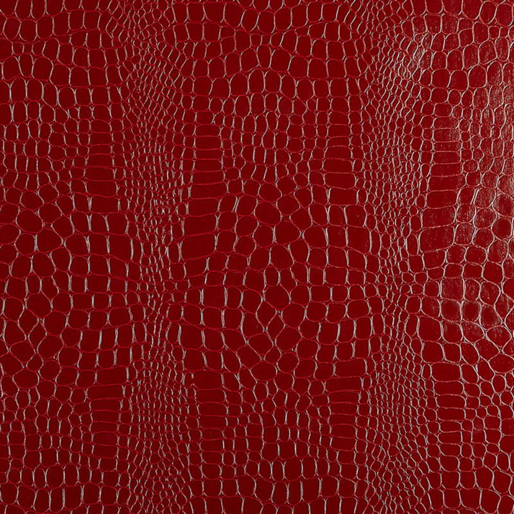 Schumacher 5005831 Crocodile Wallpaper in Crimson