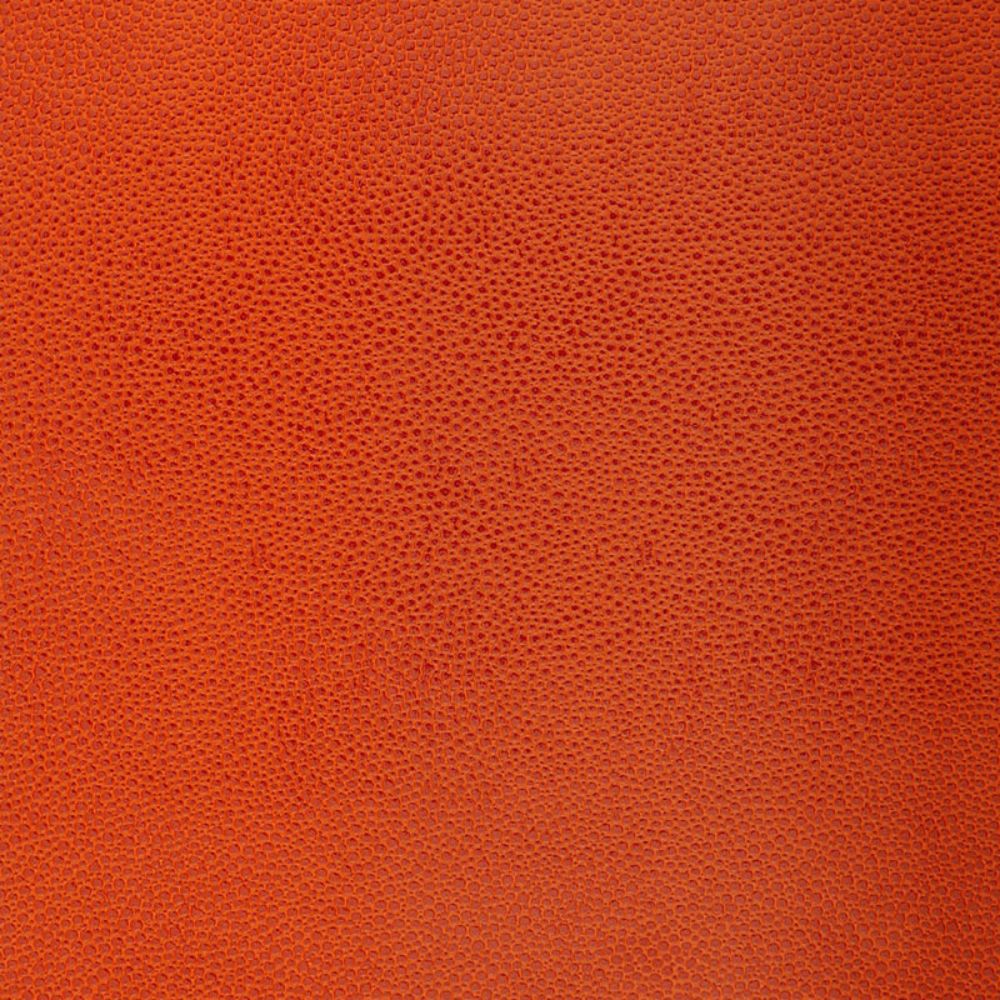 Schumacher 5005852 Shagreen Wallpaper in Chinese Orange
