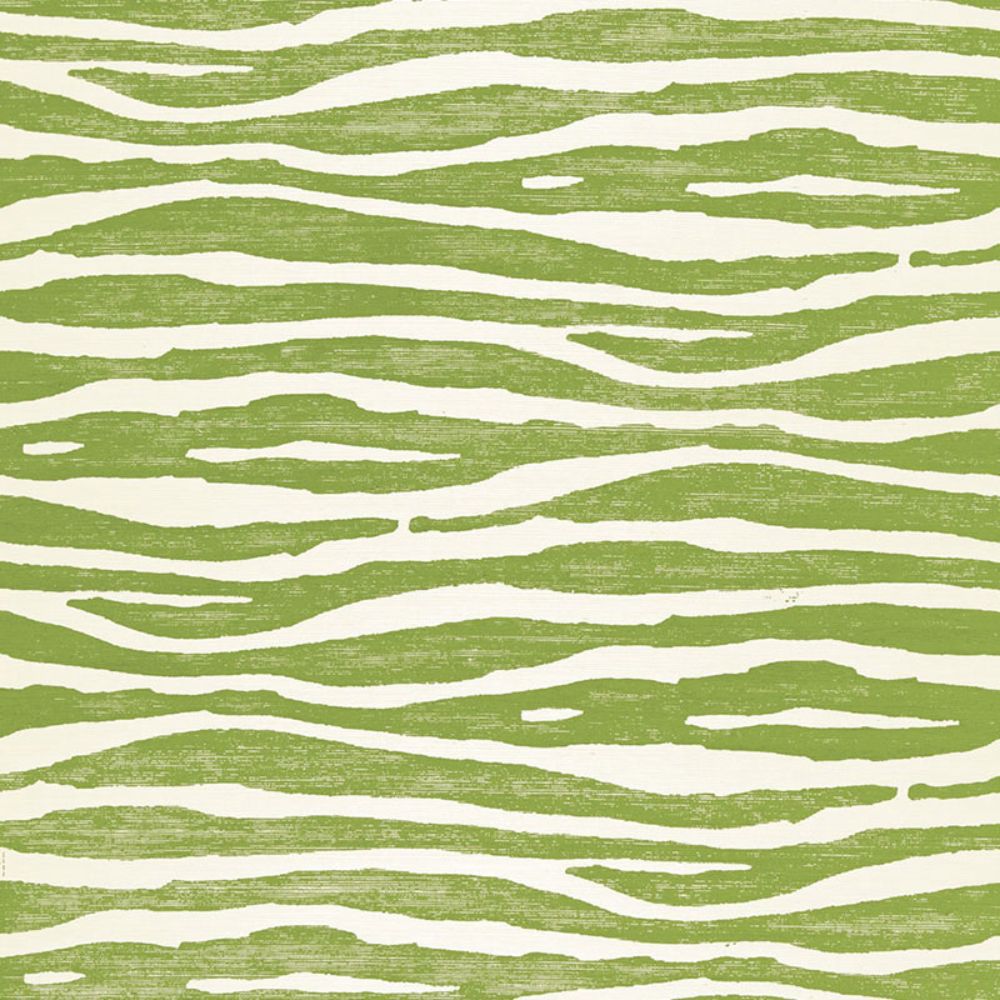 Schumacher 5006131 Ripple Wallpaper in Grass
