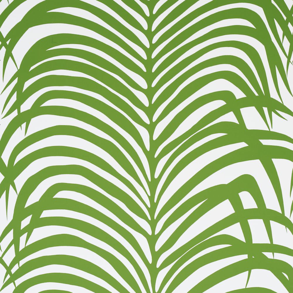 Schumacher 5006931 Zebra Palm Wallpaper in Jungle