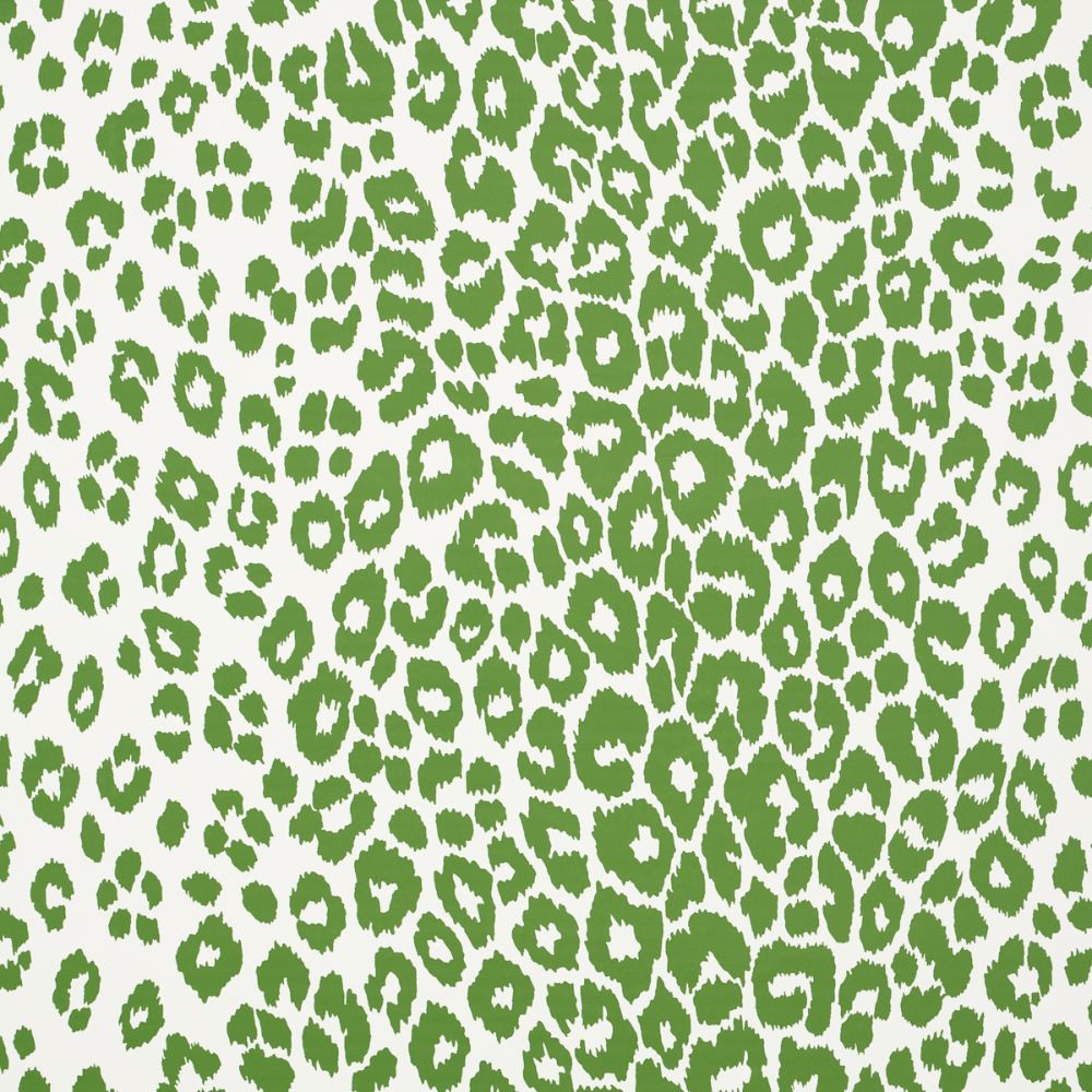 Schumacher 5007015 Iconic Leopard Wallcoverings in Green