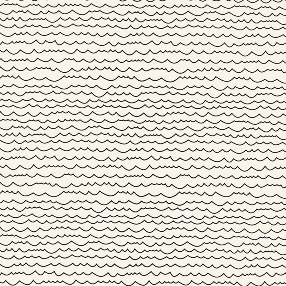 Schumacher 5007461 Waves Wallpaper in Black & White