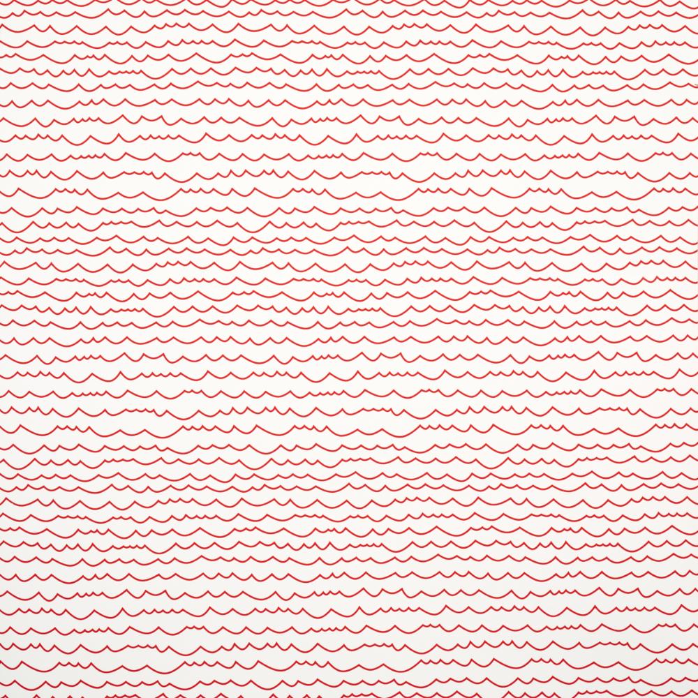 Schumacher 5007463 Waves Wallpaper in Red