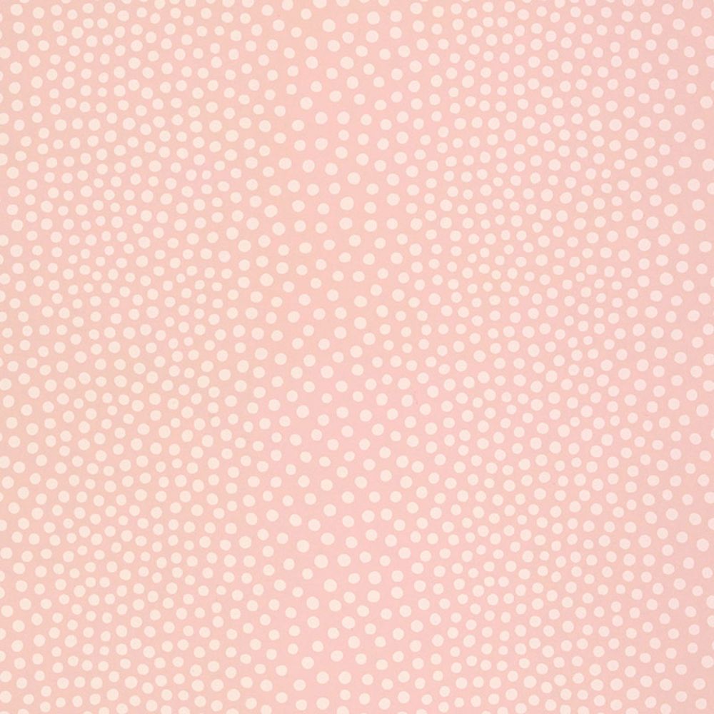 Schumacher 5007500 Raindots Wallpaper in Washed Pink