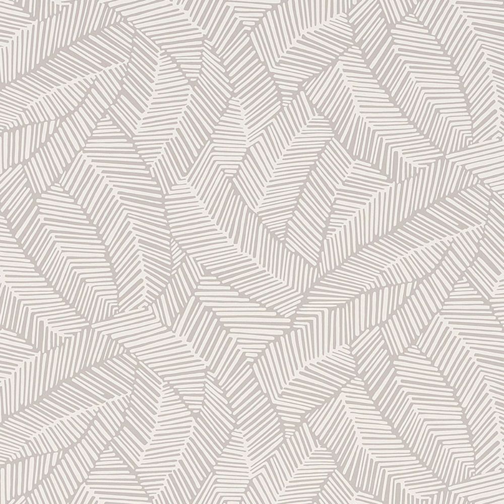 Schumacher 5007531 Abstract Leaf Wallpaper in Dove
