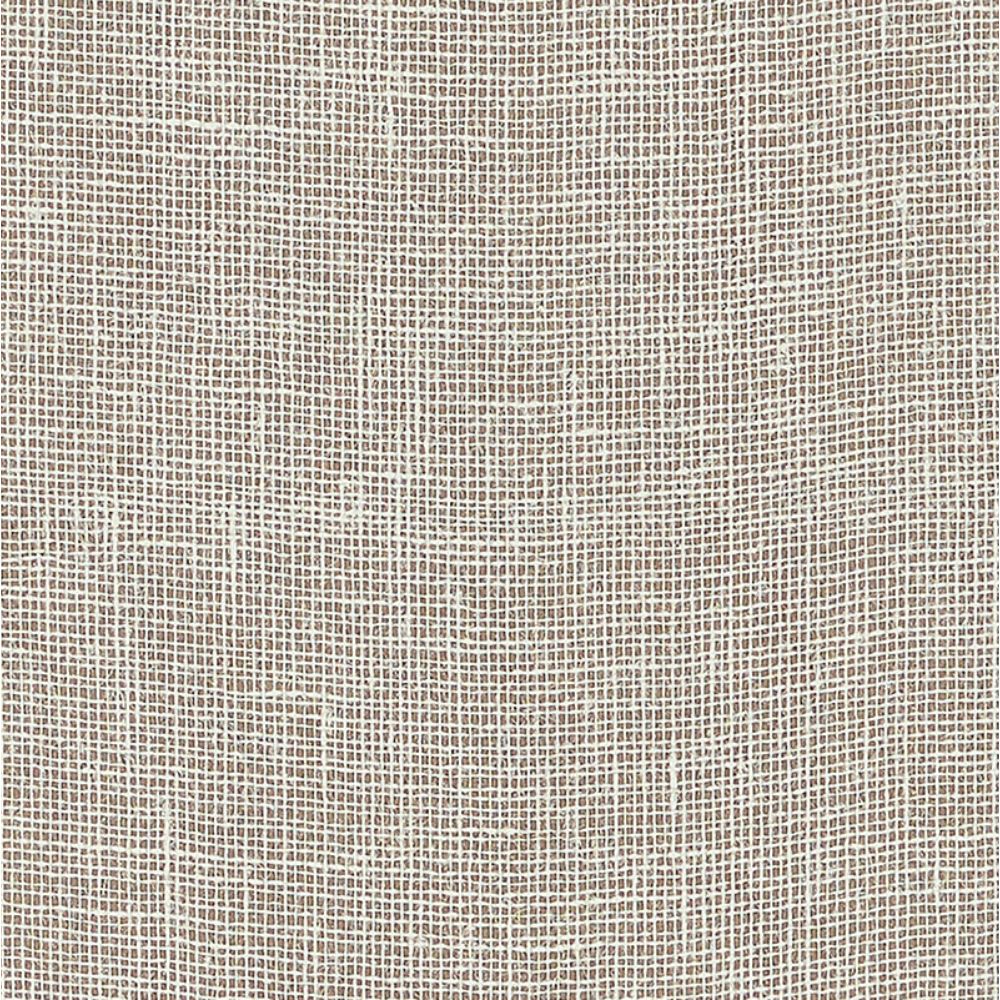 Schumacher 5007806 Linen Gesso Wallpaper in Cocoa