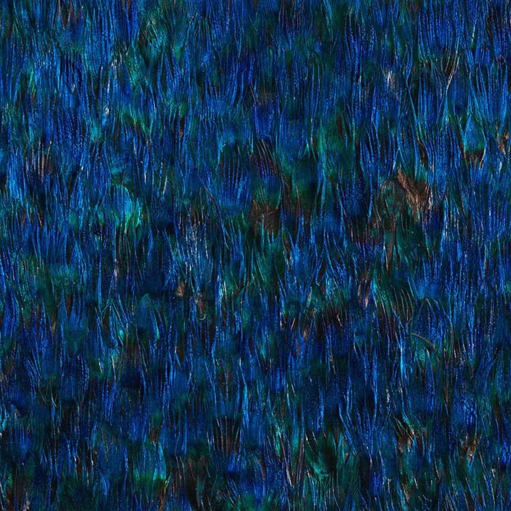 Schumacher 5008371 Alexandrite Wallpaper in Aquamarine Blue