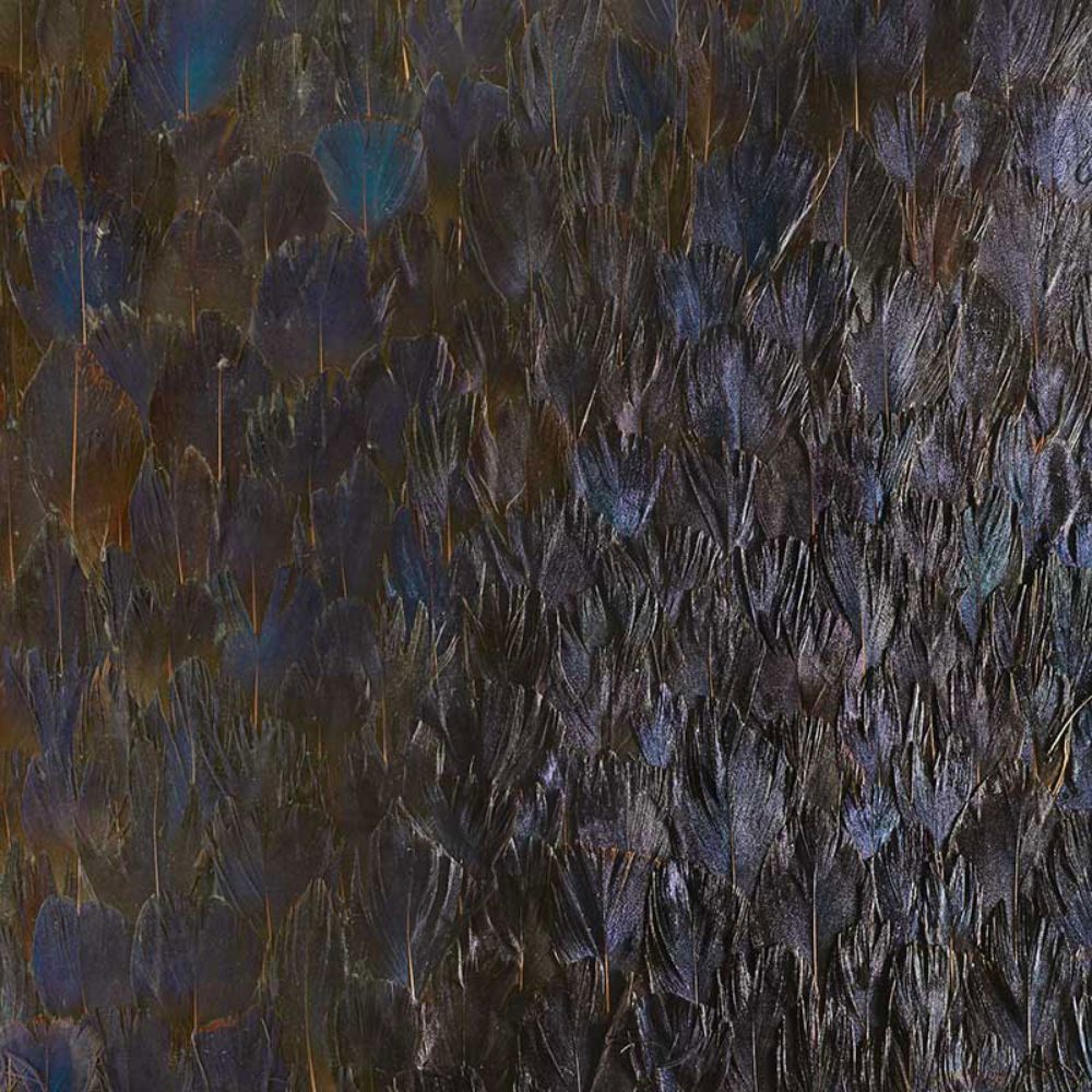 Schumacher 5008398 Sapphire Wallpaper in Bronze Violet