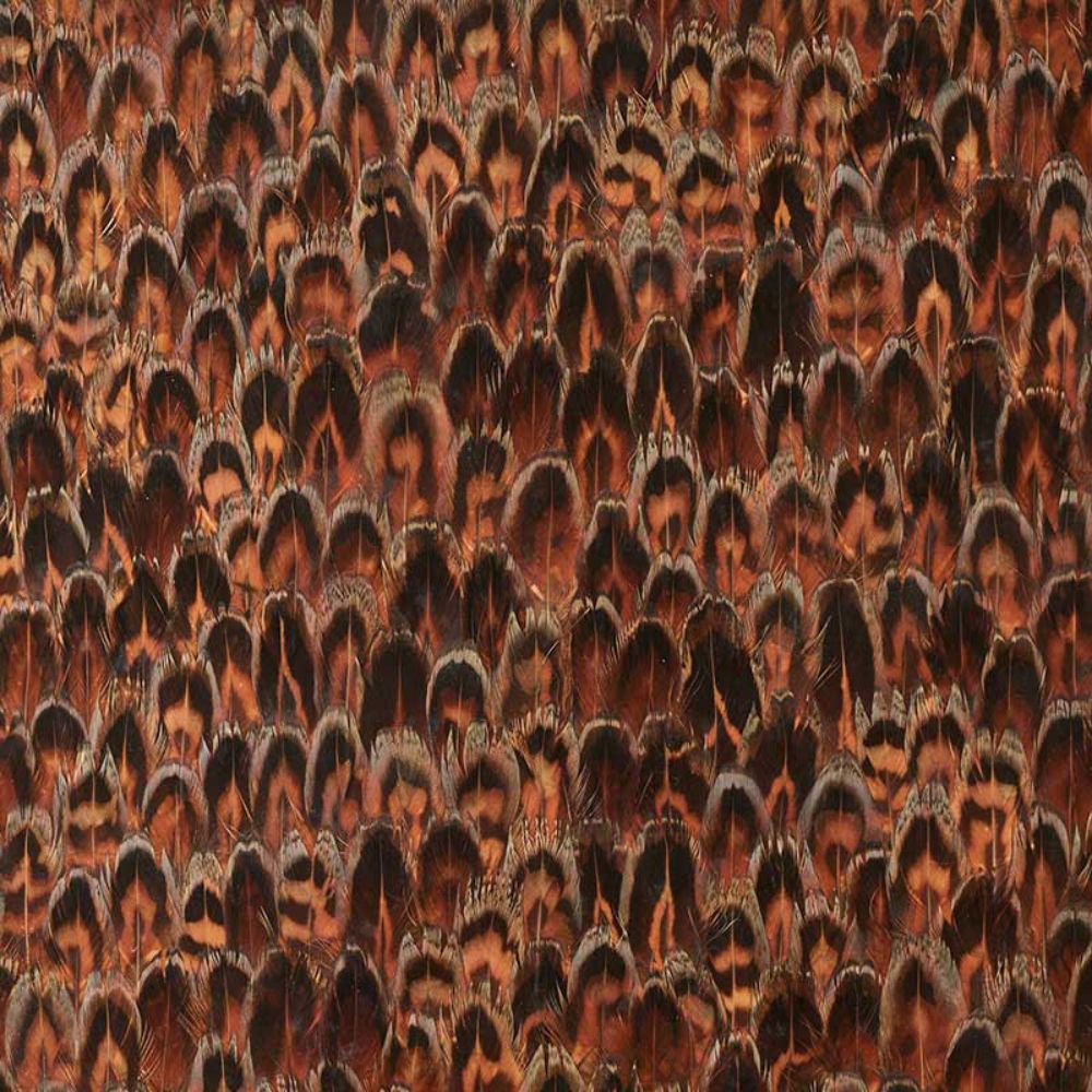 Schumacher 5008402 Agate Wallpaper in Chestnut