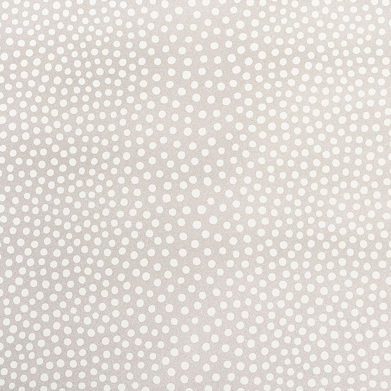 Schumacher 5008780 Silver-Lining-Performance-Wallcoverings Collection Raindots Vinyl Wallpaper in Warm Silver