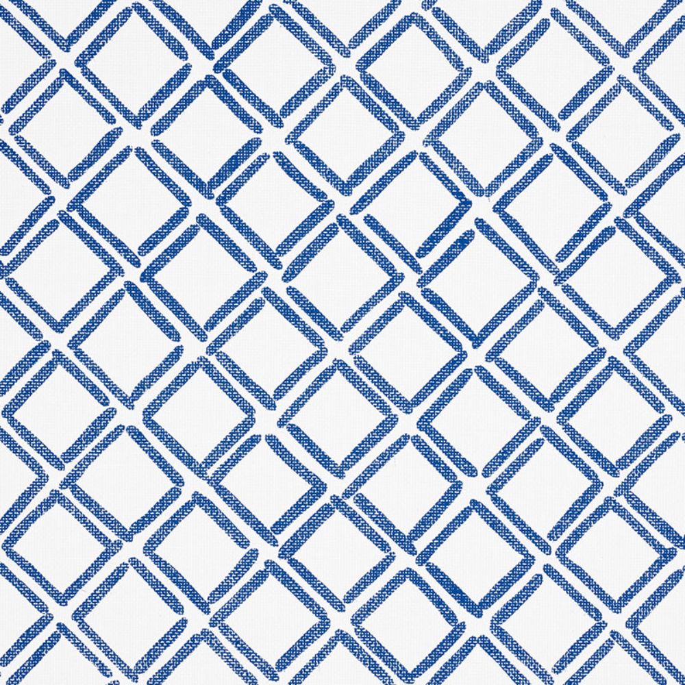 Schumacher 5008860 Dina Paperweave Wallpaper in Cobalt