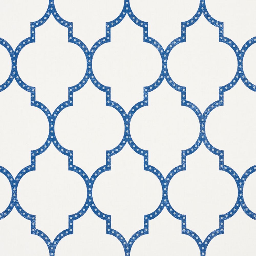 Schumacher 5009011 Algiers Paperweave Wallpaper in Blue