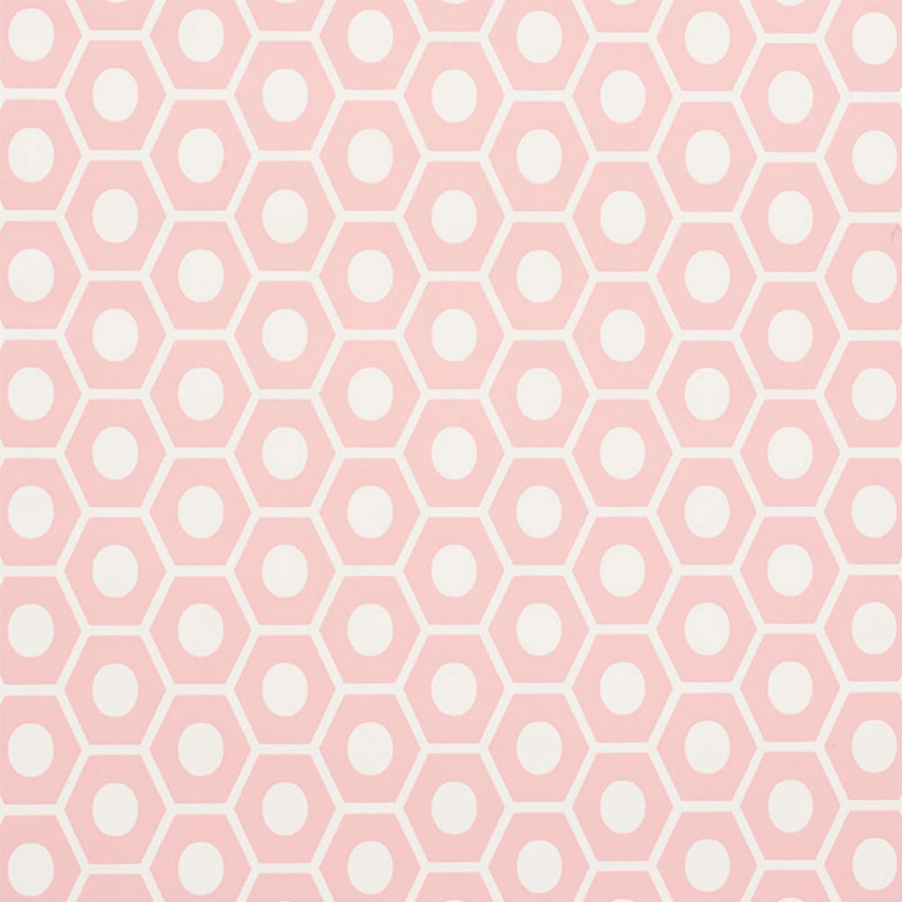 Schumacher 5009570 Queen B Wallpaper in Pink