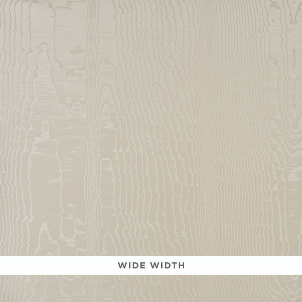 Schumacher 5009670 Moire Wallcovering Wallpaper in Parchment