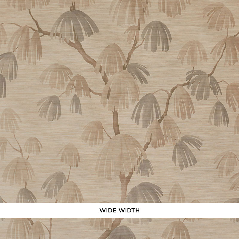 Schumacher 5009680 David-Kaihoi Collection Weeping Pine Ii Wallpaper in Barley