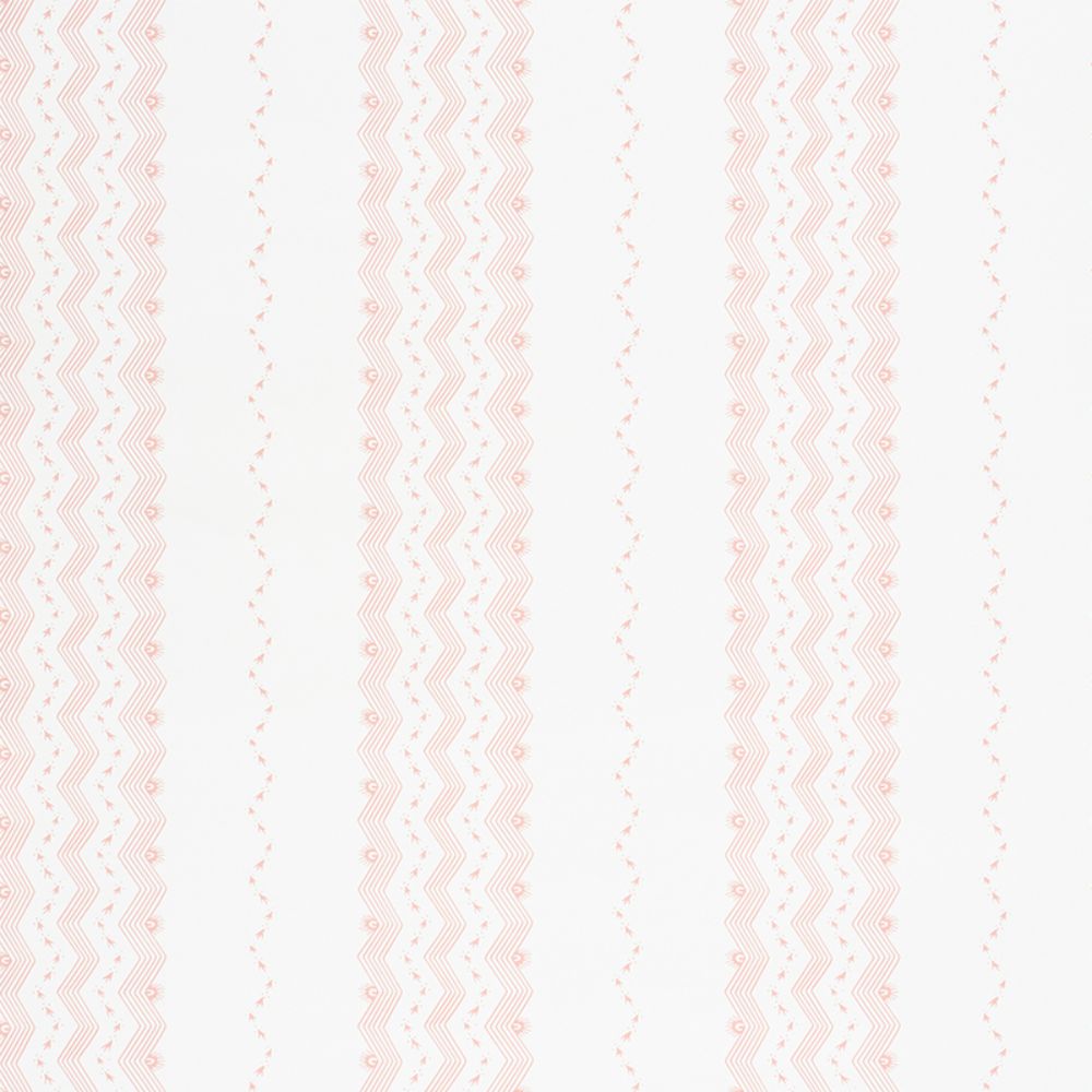 Schumacher 5009742 Nauset Stripe Wallpaper in Blush