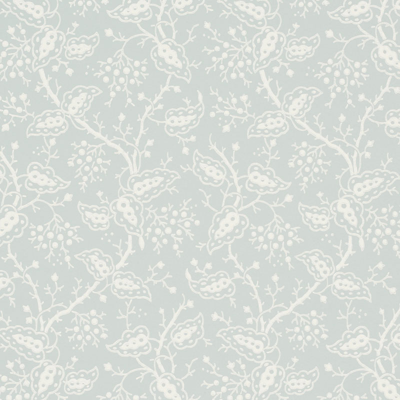 Schumacher 5010180 Wallflowers Collection Darby Wallpaper in Sky