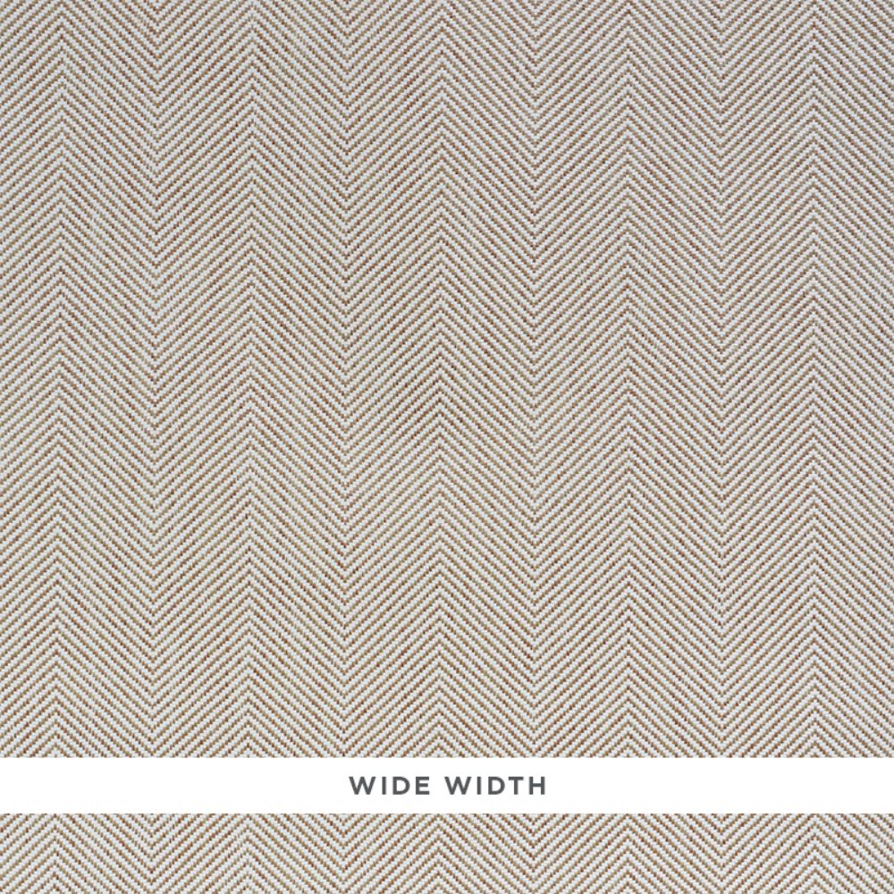 Schumacher 5010230 Herringbone Paperweave Wallpaper in Ivory