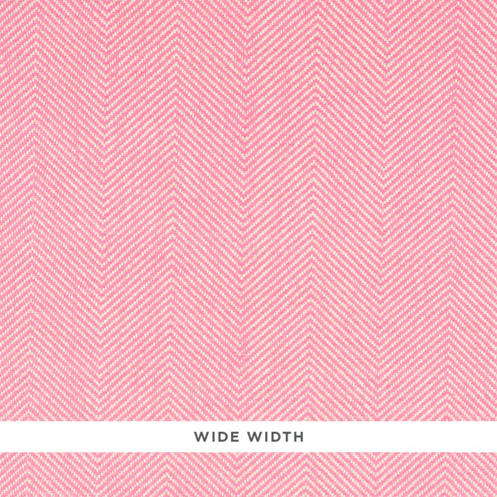 Schumacher 5010235 Herringbone Paperweave Wallpaper in Pink
