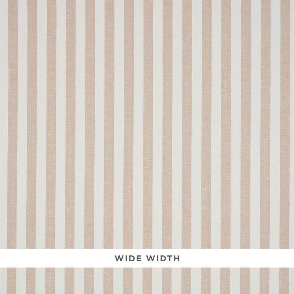 Schumacher 5010251 Linen Stripe Wallpaper in Sand