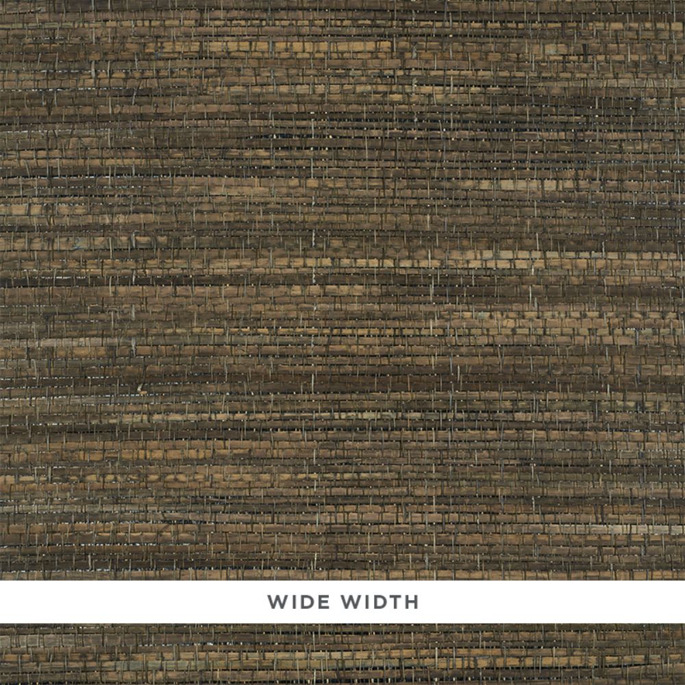 Schumacher 5010261 Palm Weave Wallpaper in Bark