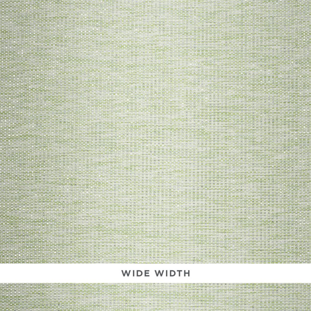 Schumacher 5010313 Metal Paperweave Wallpaper in Green
