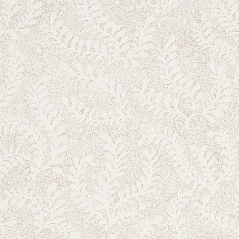 Schumacher 5010380 Wallflowers Collection Etched Fern Wallpaper in Natural