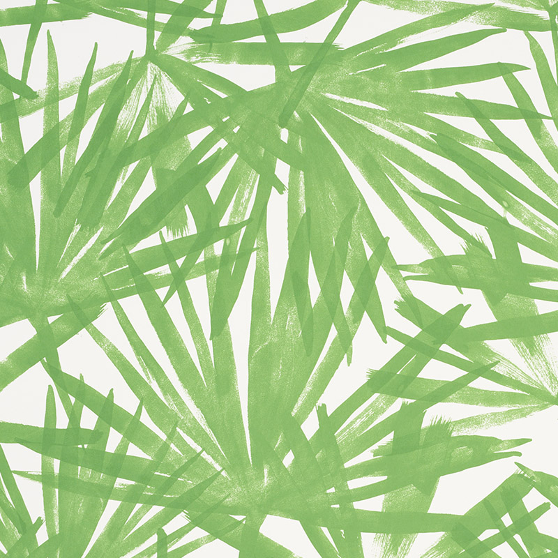Schumacher 5010560 Tropicana Sunlit Palm Green Wallpaper