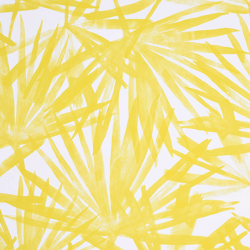 Schumacher 5010561 Tropicana Sunlit Palm Yellow Wallpaper
