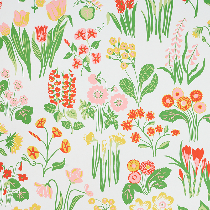 Schumacher 5010770 CARLY WALLPAPER ALSO IN: FABRIC in PINK