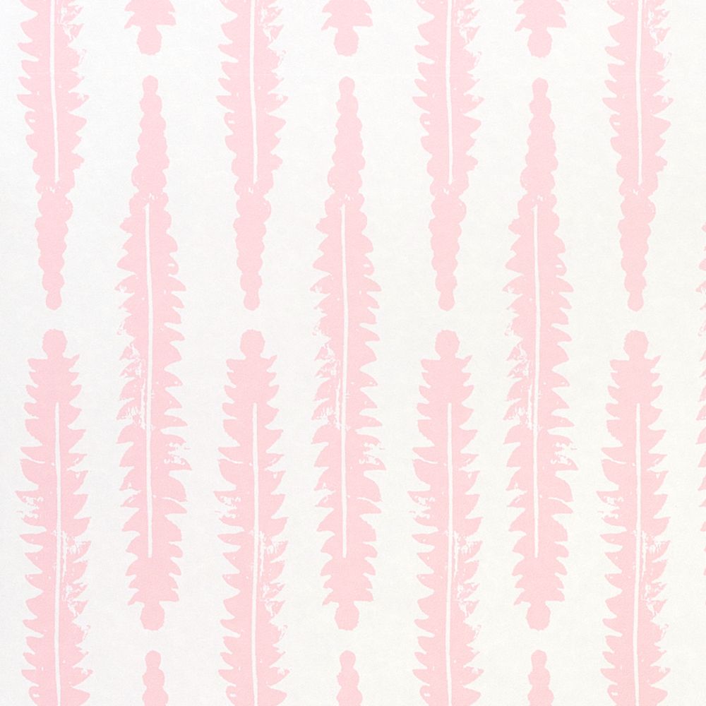 Schumacher 5011110 Fern Wallpaper in Pink