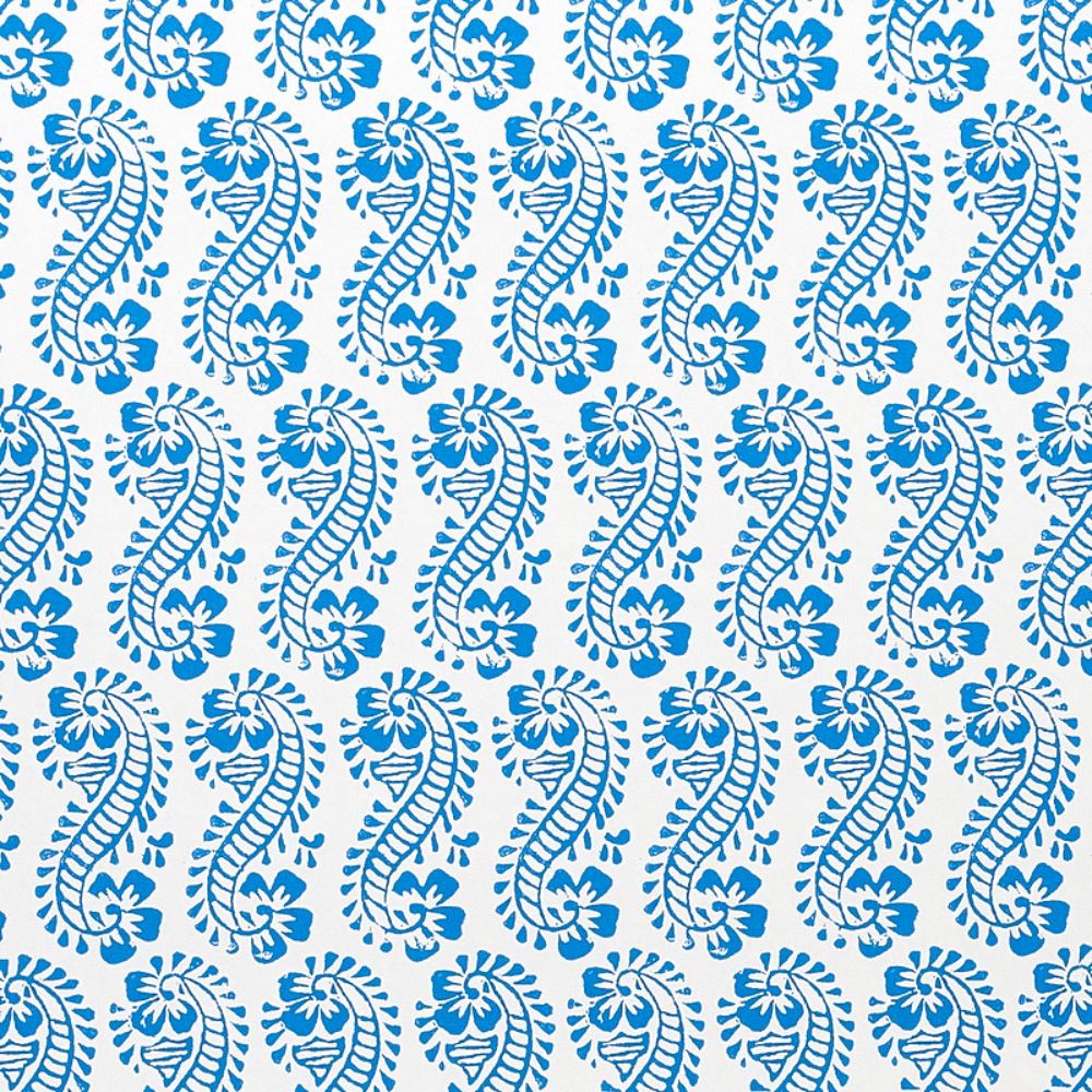 Schumacher 5011120 Lani Wallpaper in Blue