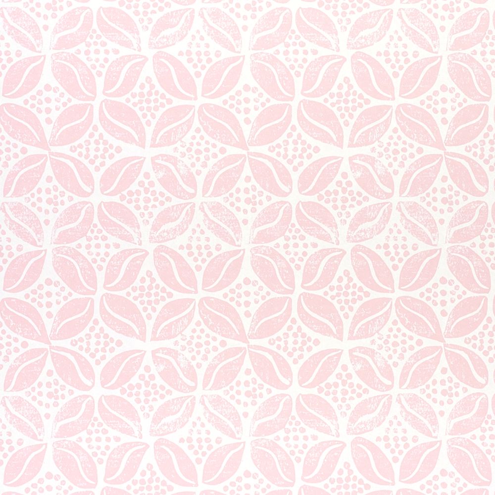 Schumacher 5011140 Coffee Bean Wallpaper in Pink