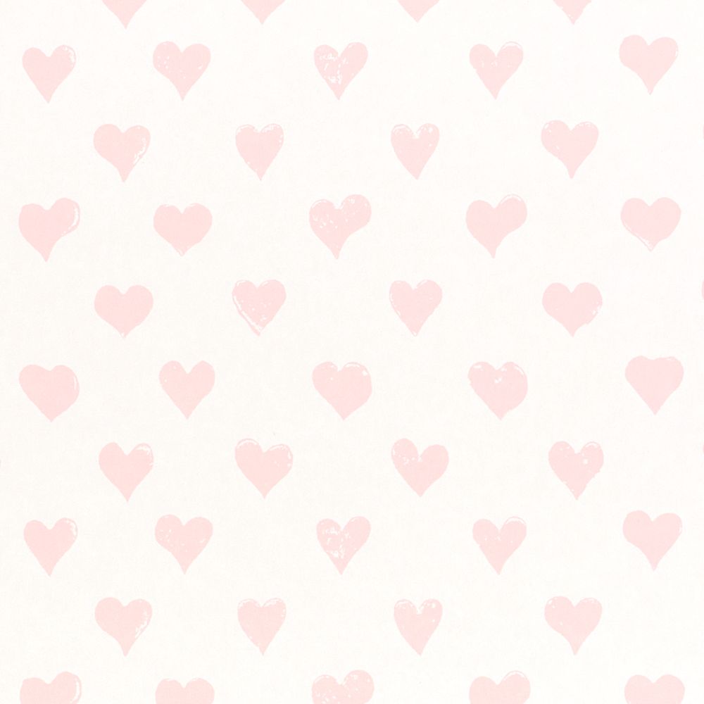 Schumacher 5011160 Hearts Wallpaper in Pink