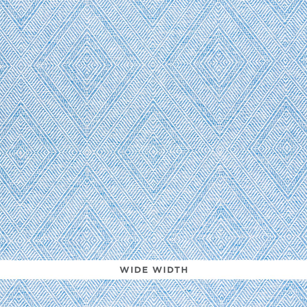 Schumacher 5011250 Tortola Paperweave Wallpaper in Blue