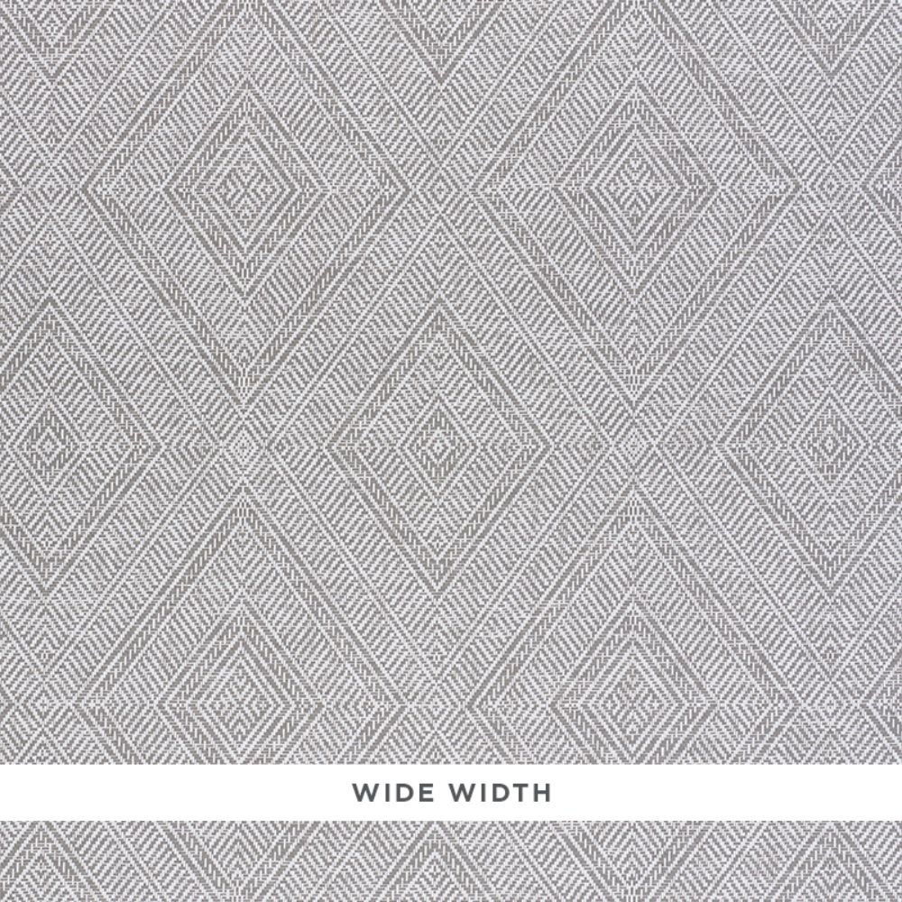 Schumacher 5011253 Tortola Paperweave Wallpaper in Grey