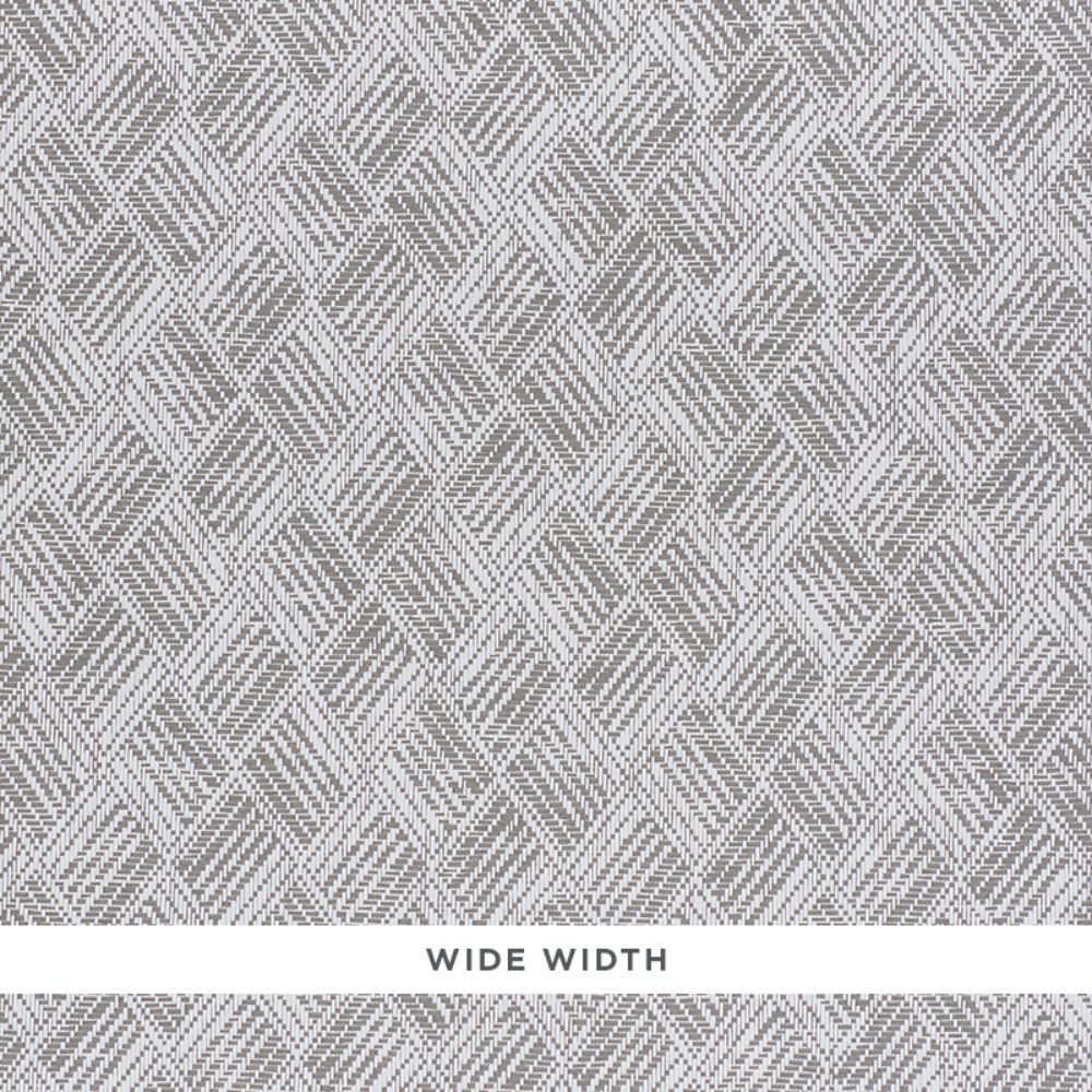 Schumacher 5011260 Ashberg Paperweave Wallpaper in Grey