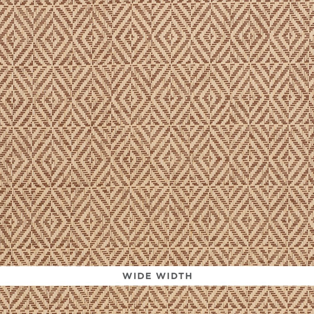 Schumacher 5011272 Jubilee Paperweave Wallpaper in Brown
