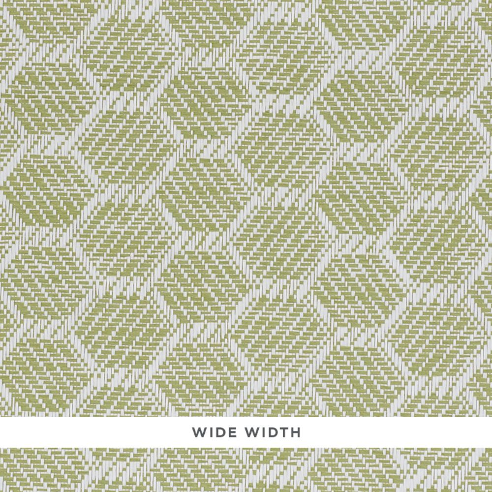 Schumacher 5011281 Abaco Paperweave Wallpaper in Green