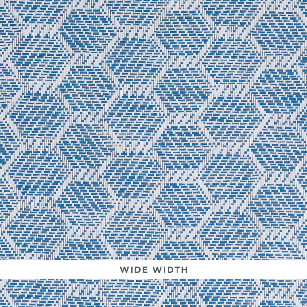 Schumacher 5011282 Abaco Paperweave Wallpaper in Blue