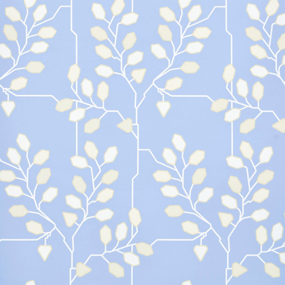 Schumacher 5011422 Tumble Weed Wallcovering in Bluebell