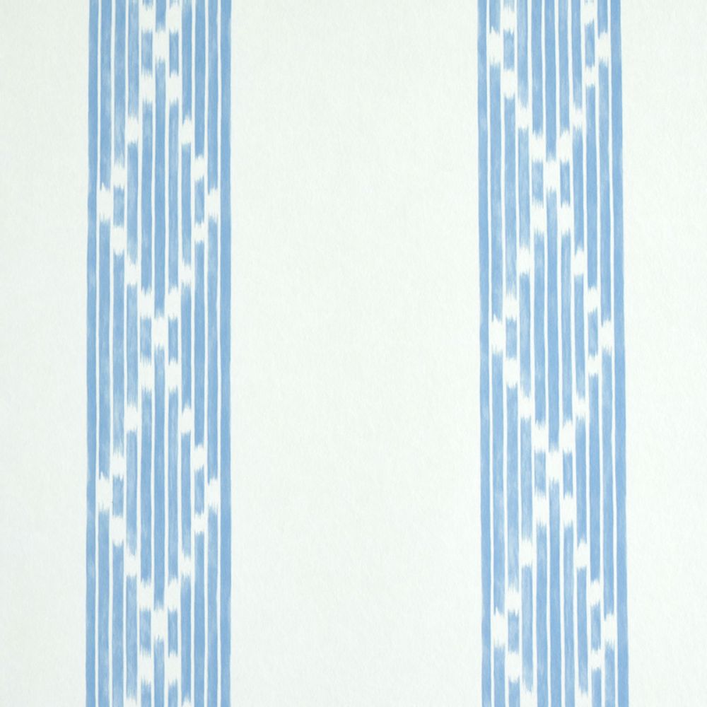 Schumacher 5011532 Sequoia Stripe Wallpaper in Blue