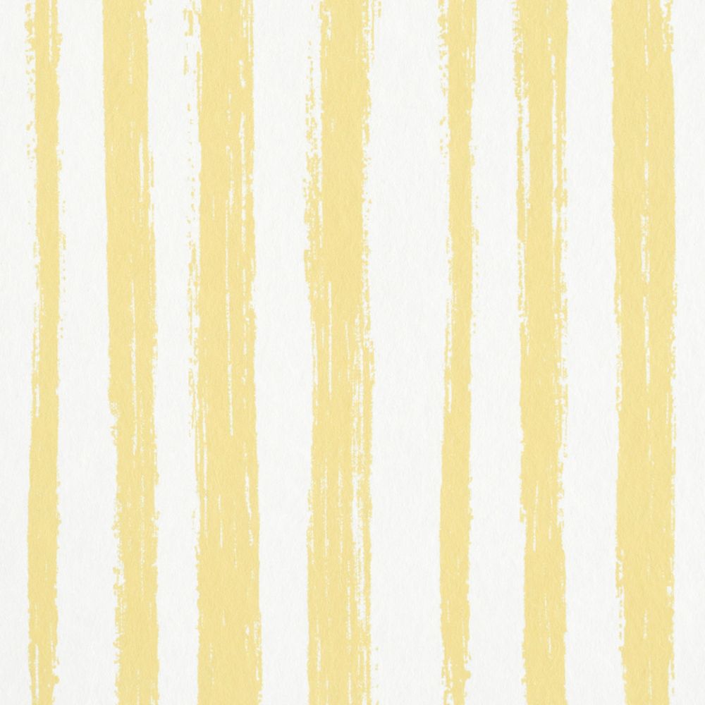 Schumacher 5011543 Sketched Stripe Wallpaper in Yellow