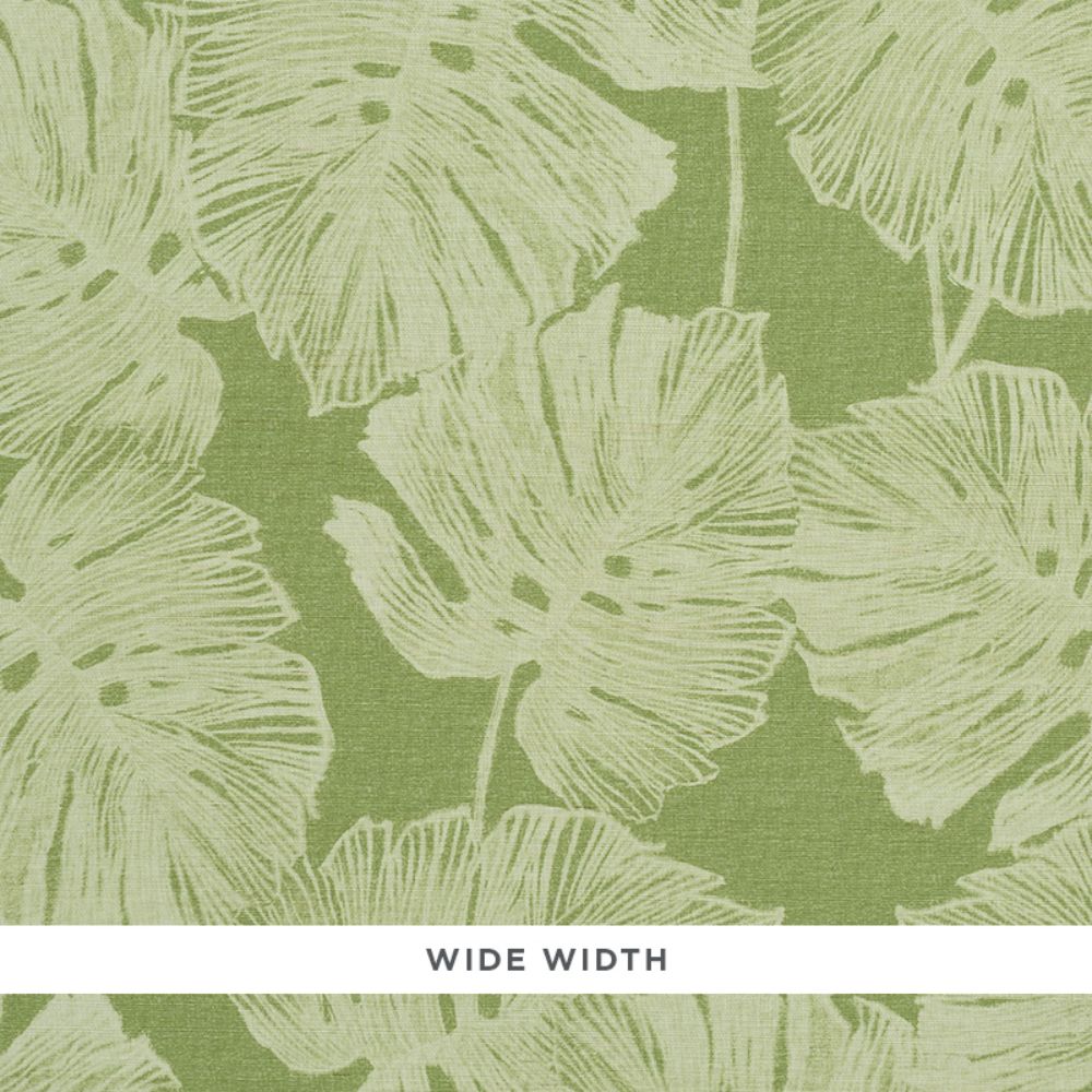 Schumacher 5011640 Del Coco Sisal Wallpaper in Leaf