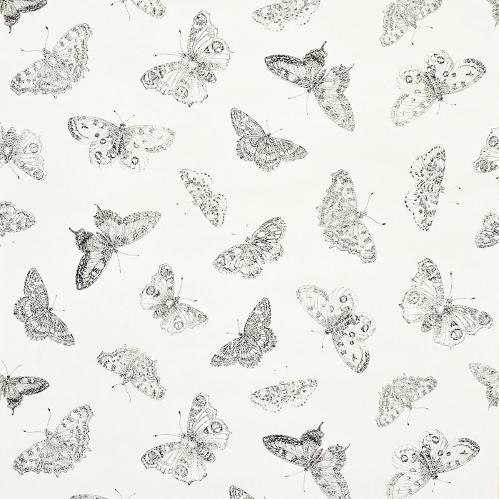 Schumacher 5011740 Burnell Butterfly Wallpaper in Ivory