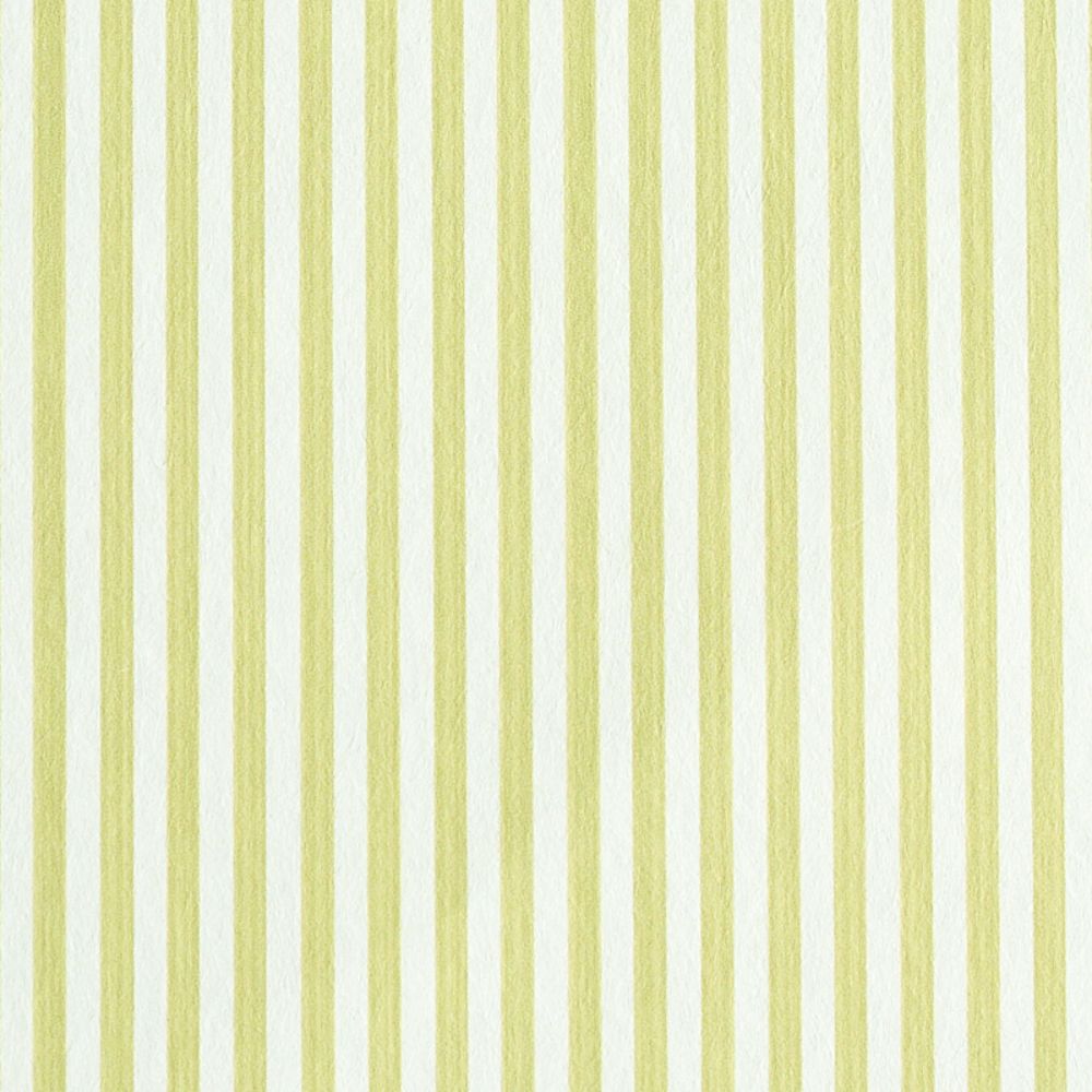 Schumacher 5011868 Edwin Stripe Narrow Wallpaper in Citron