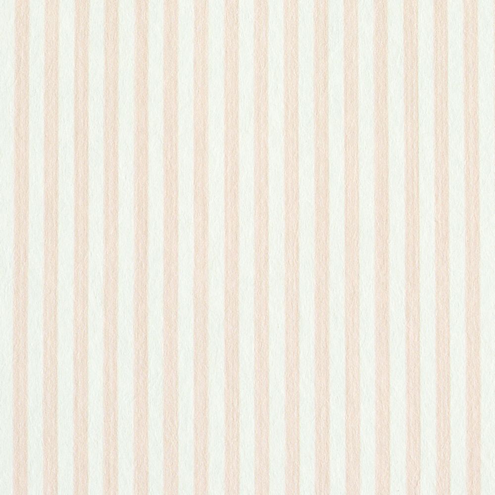 Schumacher 5011874 Edwin Stripe Narrow Wallpaper in Blush