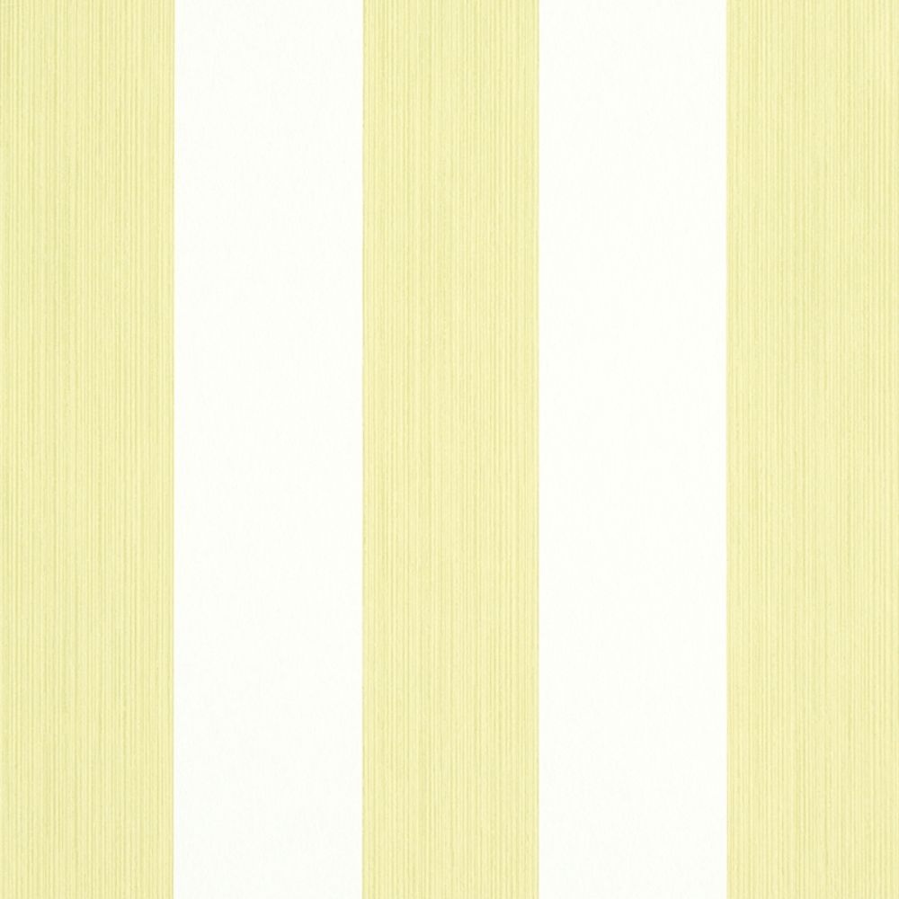 Schumacher 5011908 Edwin Stripe Wide Wallpaper in Citron